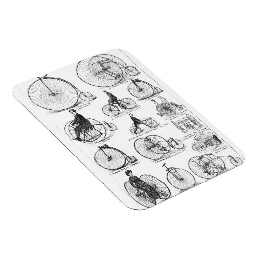 fiets met hoge wielrennen en een farce magneet (Rechterzijde)