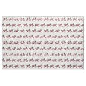 fiets met kerstboomontwerp stof (Fat Quarter)