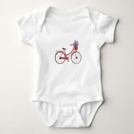  fiets met lavender  romper