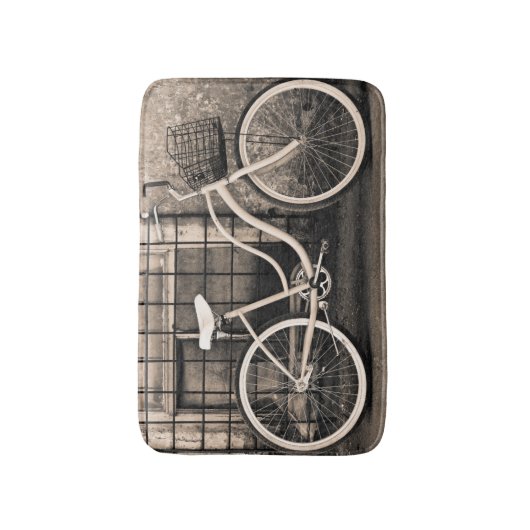 fiets met mandje badmat (Voorkant Verticaal)