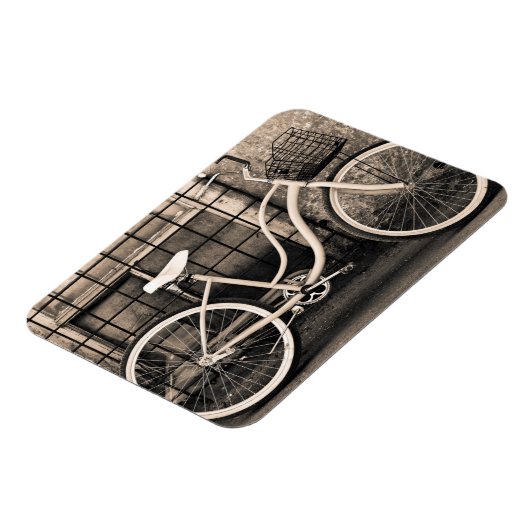  fiets met mandje magneet (Linkerzijde)