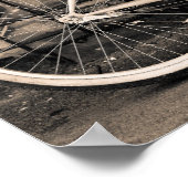  fiets met mandje poster (Hoek)