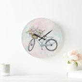  fiets met muurklok grote klok (Huis)