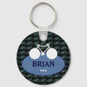 fiets met naam, fietsen sleutelhanger (Voorkant)