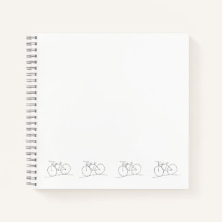 Fiets met twee zitplaatsen notitieboek