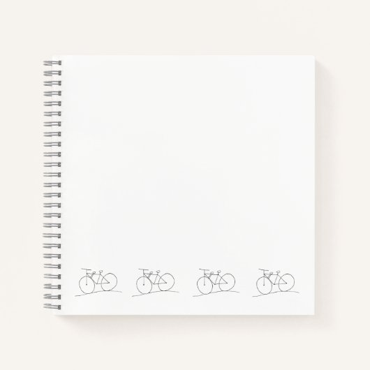 Fiets met twee zitplaatsen notitieboek (Voorkant)