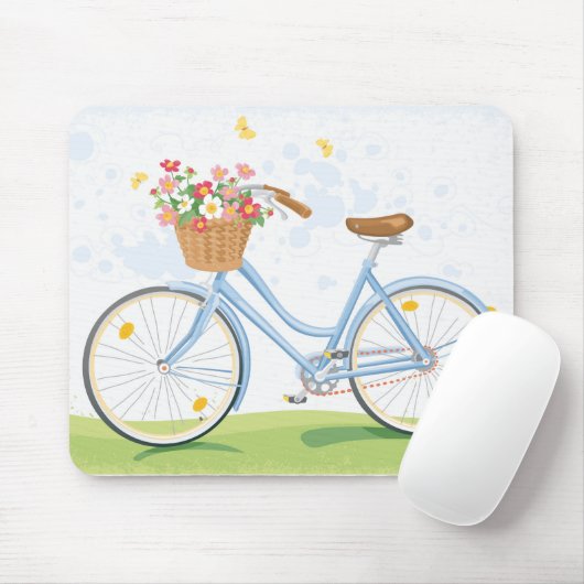  fiets met ventilatormandje muismat (Met muis)