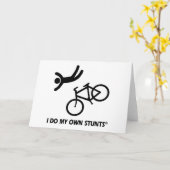 Fiets Mijn Eigen Stunts Kaart (Gele Bloem)
