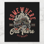 Fiets, moto, fiets, fietser, sport, fietsen, moto wijn etiket (Enkel label)