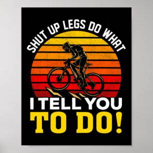 Fiets Mountainbiken Mtb Downhill-ontwerp voor fiet Poster