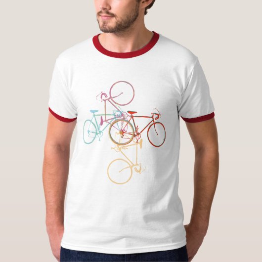 Fiets naar draag t-shirt (Voorkant)