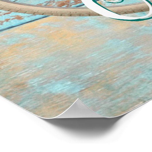  fiets Oh Happy Day Poster Print (Hoek)