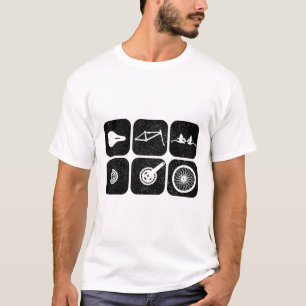 Fiets Onderdelen Mountainbike Fietsen Mtb Wielrenn T-shirt
