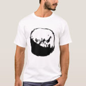 Fiets op bergbaan t-shirt (Voorkant)