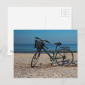 Fiets op Blootvoets Strand II Briefkaart (Voorkant / Achterkant)