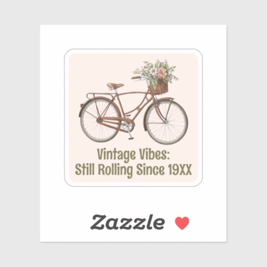  fiets op maat sticker (Vel)