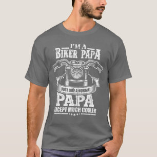 Fiets Opa Motor Rijder Pensioen Cadeau Papa T-shirt