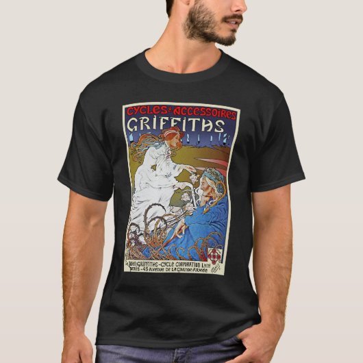 Fiets Poster Advertentie: Griffiths Cycles T-shirt (Voorkant)