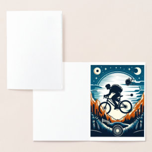 Fiets poster ansichtkaart folie kaarten
