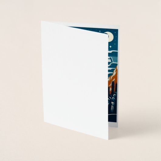 Fiets poster ansichtkaart folie kaarten (Voorkant)