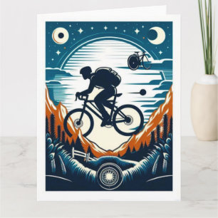 Fiets poster ansichtkaart kaart