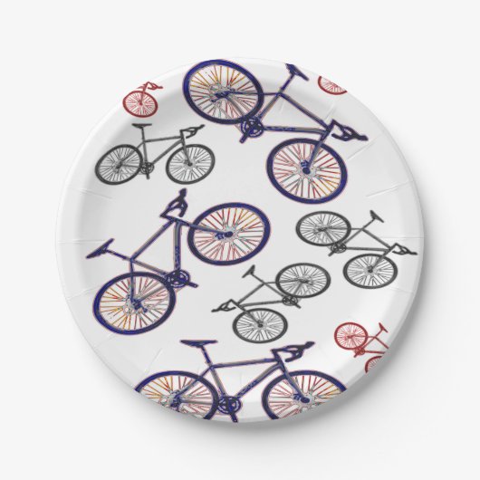 Fiets Print Ontwerp Papieren Bordje (Voorkant)