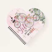 Fiets Quote Hartvormig Notitieboek (Voorkant)
