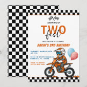 Fiets racen opgroeien twee snelle jongen verjaarda kaart (Voorkant / Achterkant)