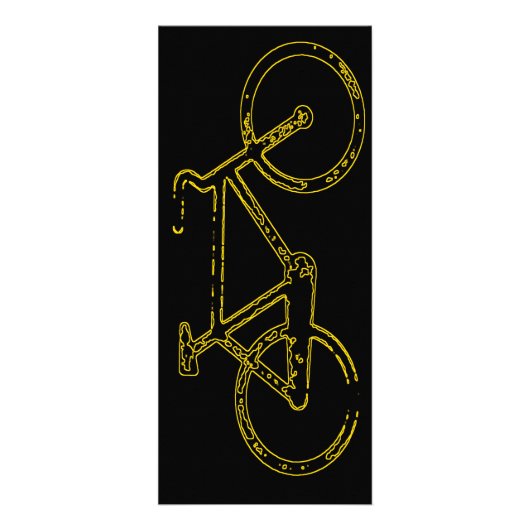 fiets reclamekaart (Voorkant)