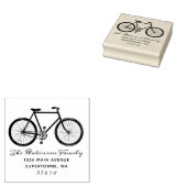 Fiets retour adres stempel, fiets, rubberstempel (Gestempeld)