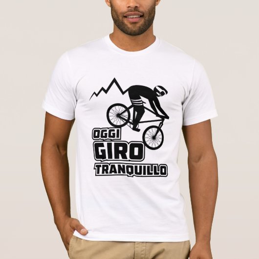 Fiets rijden T shirt ontwerp (Voorkant)