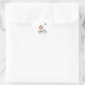 Fiets Road Bike MTB Sloth Gift Idee Hart Sticker (Tas)