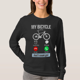 Fiets roept fiets rijden fiets lover grap t-shirt