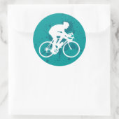 fiets ronde sticker (Tas)