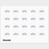 fiets ronde sticker (Vel)