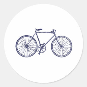 fiets ronde sticker