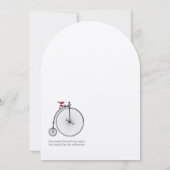  fiets roze en rood of kleur kiezen kaart (Achterkant)