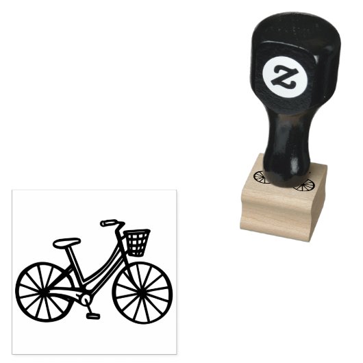 Fiets Rubberstempel (Gestempeld)