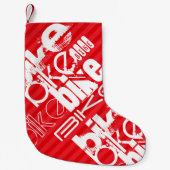 Fiets; Scarlet Red Stripes. Kleine Kerstsok (Voorkant)