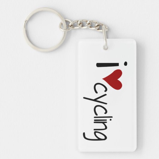 Fiets Sleutelhanger 'I Love Cycling' (Voorkant)