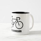 Fiets Sommelier Tweekleurige Koffiemok (Voorkant rechts)