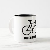 Fiets Sommelier Tweekleurige Koffiemok (Voorkant links)