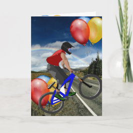 Fiets Sport Gelukkige Verjaardag Familie Vrienden Kaart