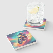 fiets stenen onderzetter (Zijkant)