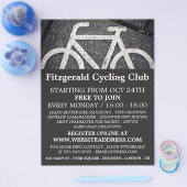 Fiets Symbool, Fietsclub Reclamefolder Flyer (Enkel)