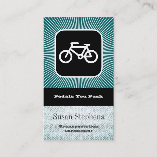 Fiets Symbool Visitekaartje (Voorkant)