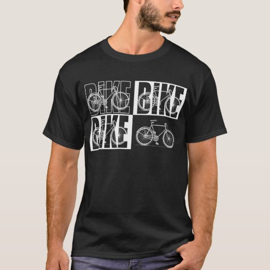 fiets. t-shirt (Voorkant)