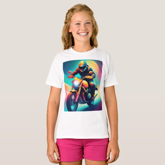 fiets t-shirt (Voorkant volledig)