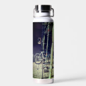 Fiets tegen de steiger waterfles (Achterkant)