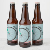 Fiets Thema Party met aangepaste tekst Bier Etiket (Flessen)